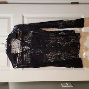 Black lace top